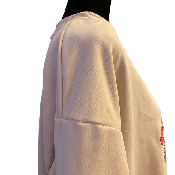 Pink Flamingo Christmas Holiday Lights Lightweight Tan‎ Top Sz XL - Picture 5 of 12